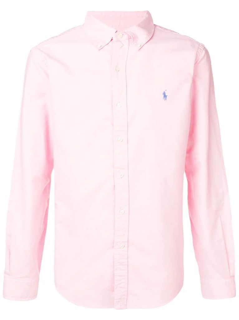 pink logo shirt