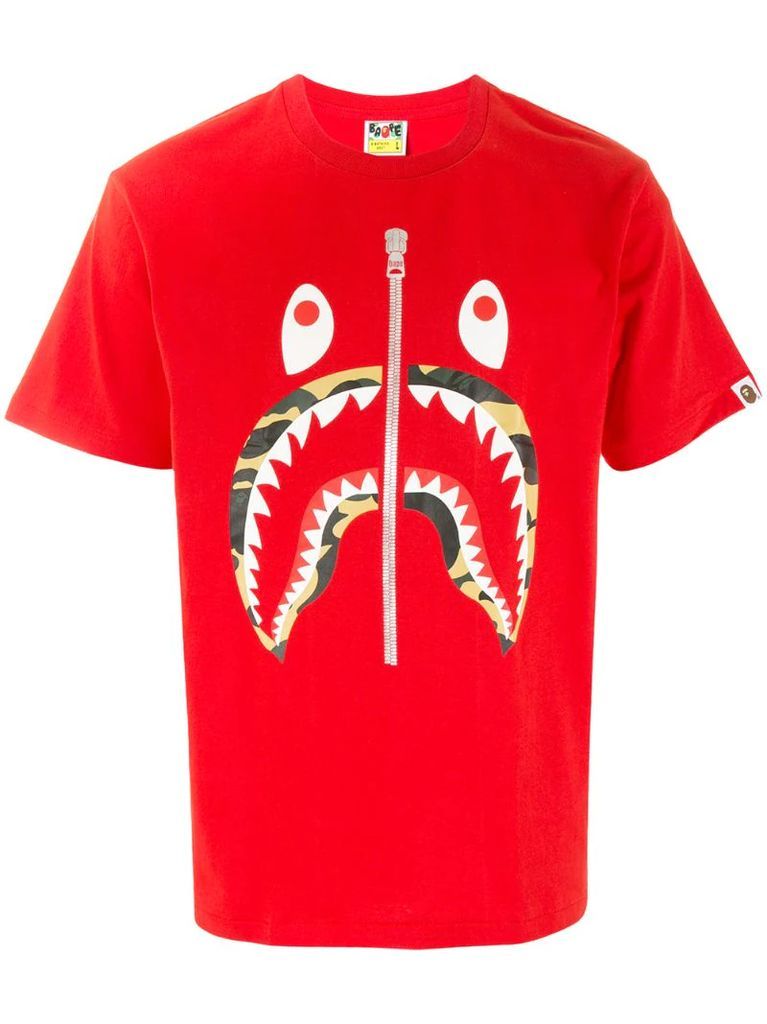 Camo Shark short sleeved T-shirt