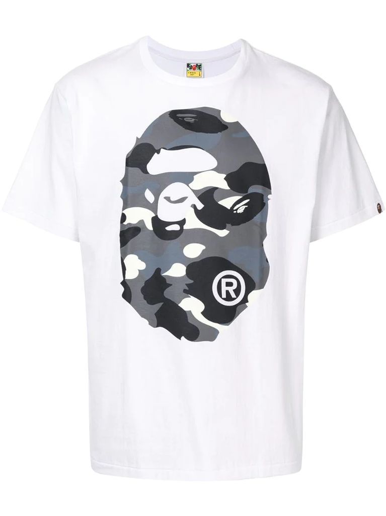 camouflage ape face cotton T-shirt