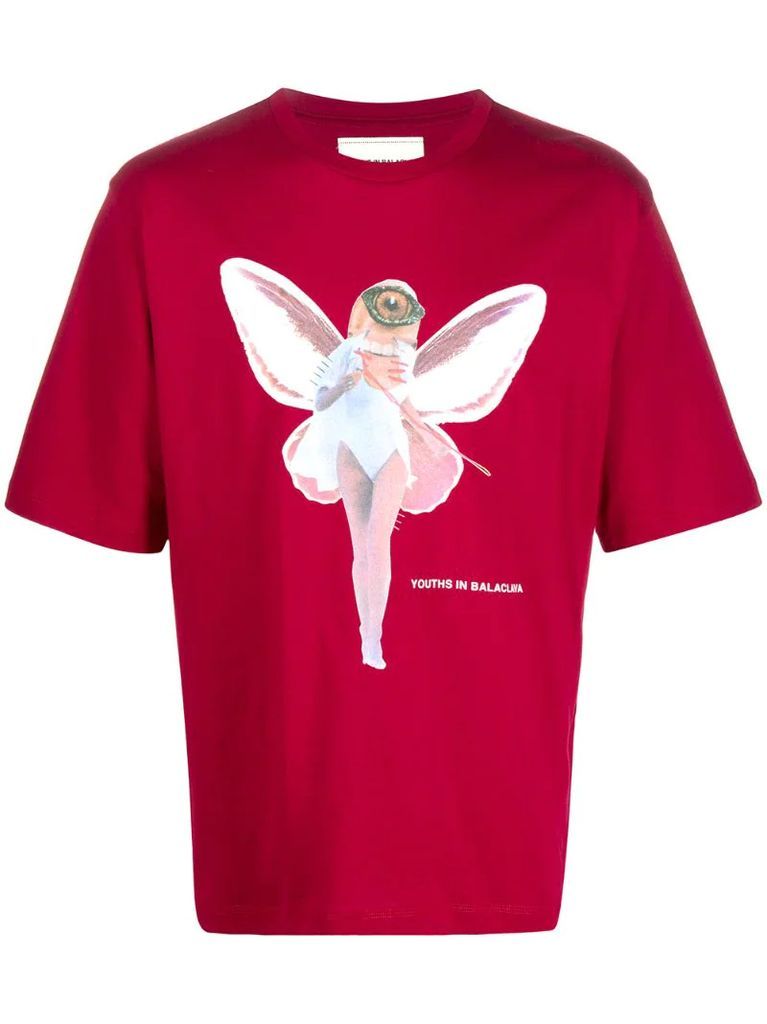 Fairy-print cotton T-shirt