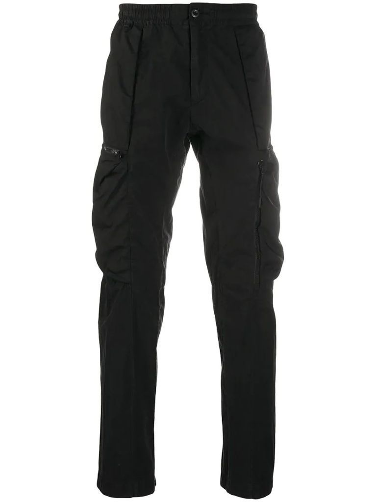 side zipped pockets track pants