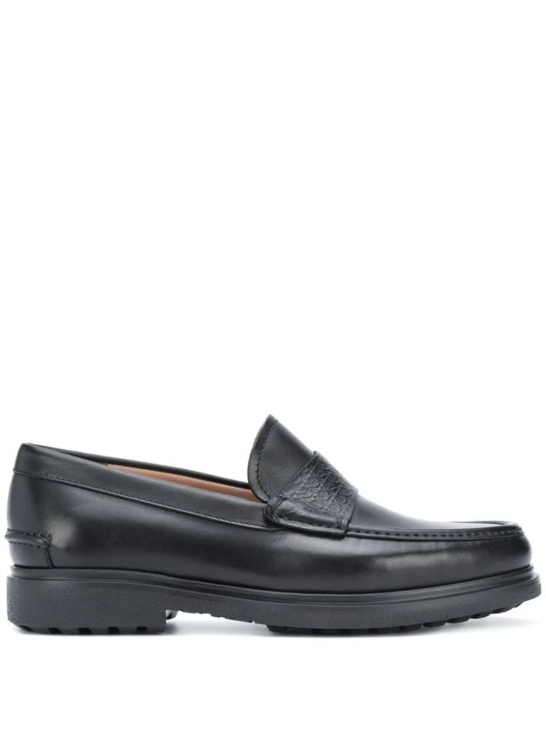 chunky sole loafers