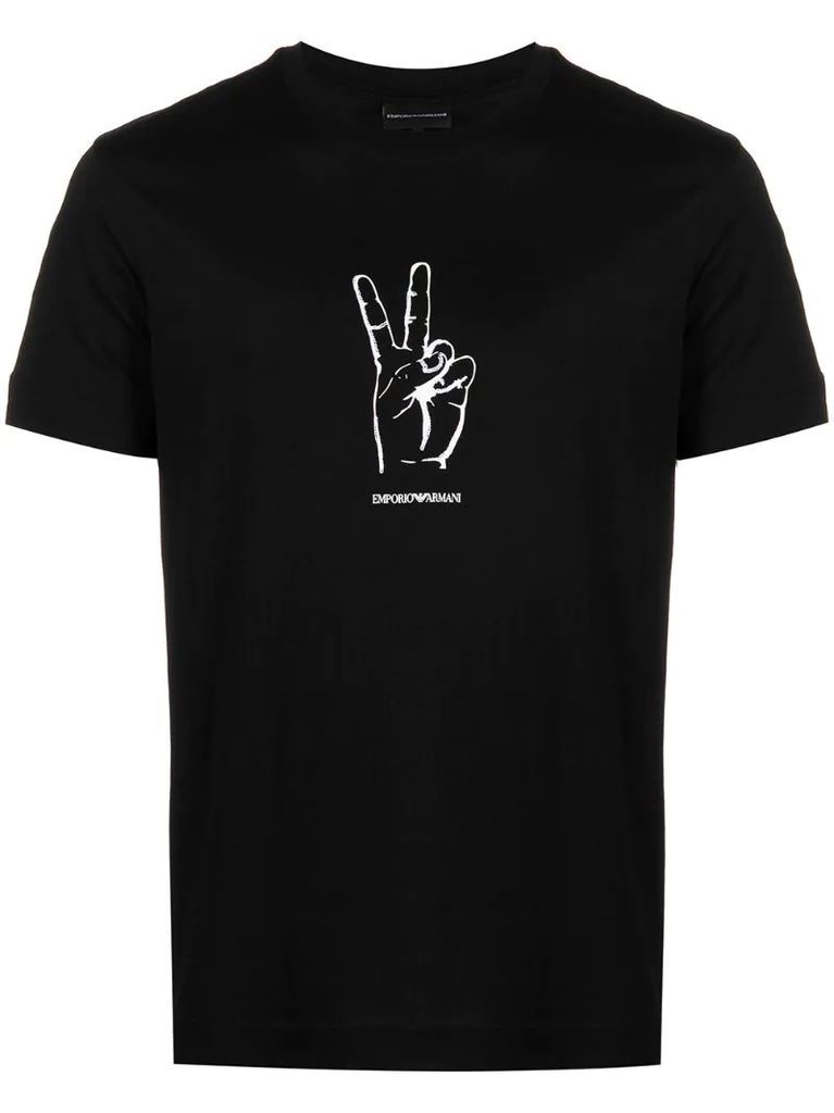 Peace short sleeved T-shirt