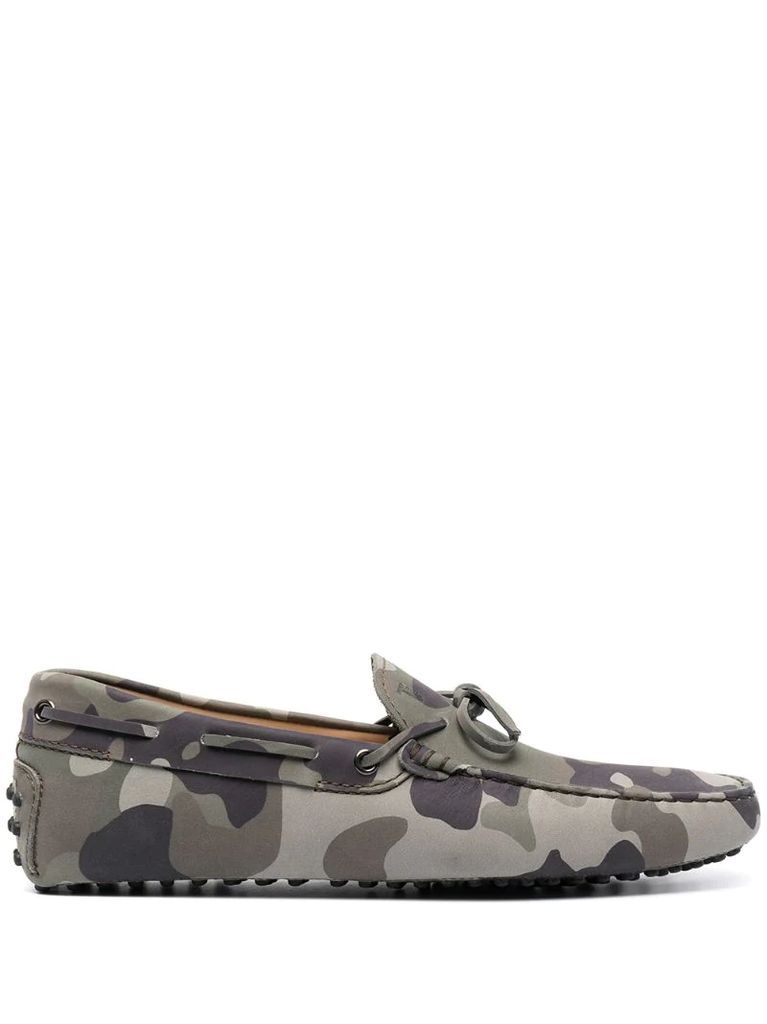 camouflage-print City Gommino loafers