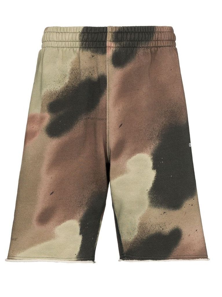Sprayed Arrows camouflage track shorts