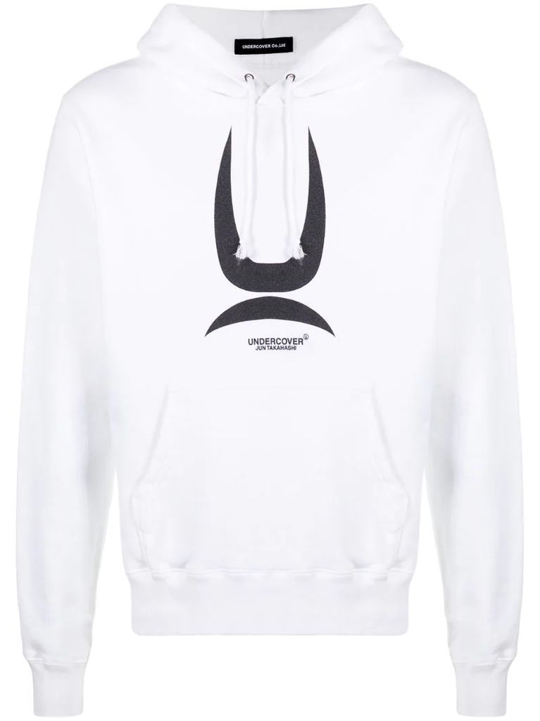 logo drawstring hoodie