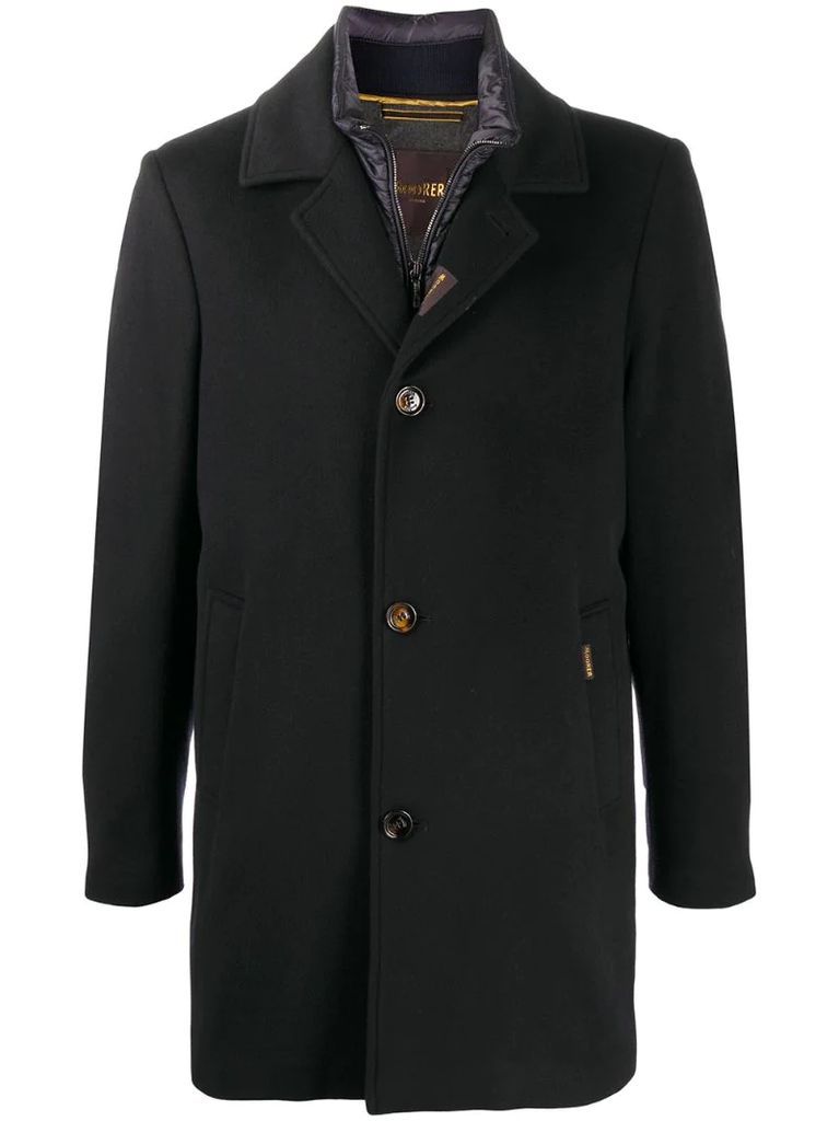 tailored single-breasted coat