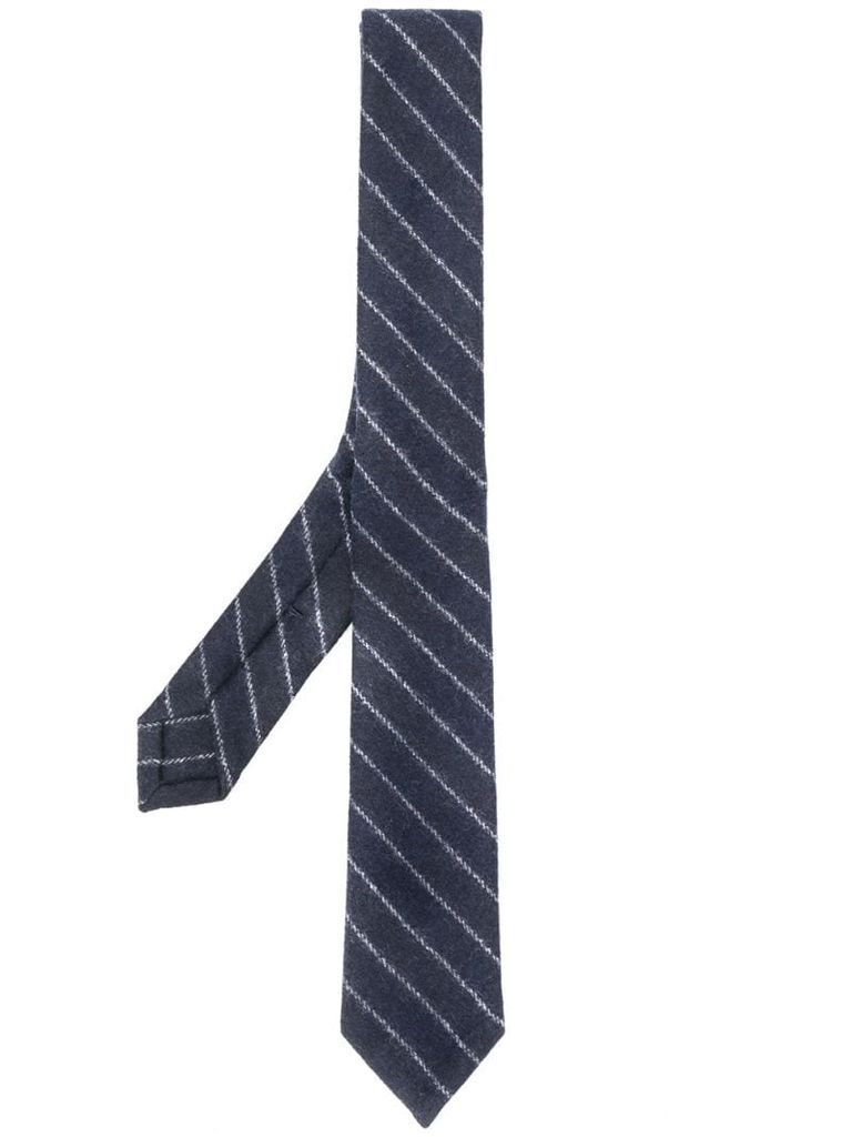chalk stripe classic tie