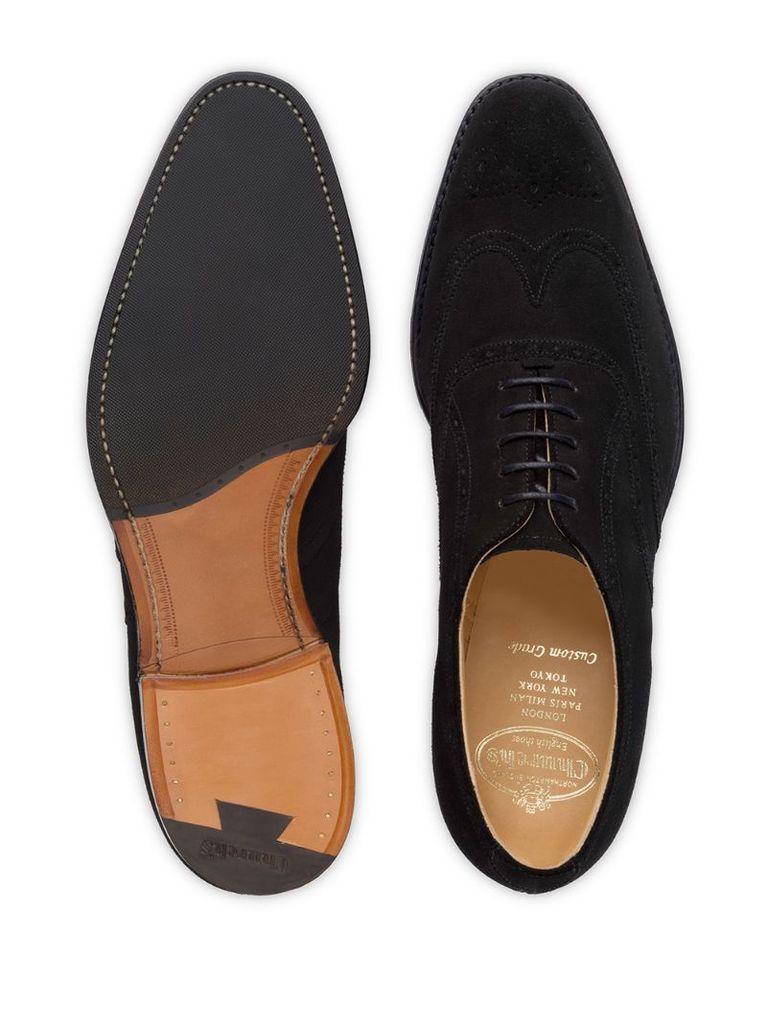 textured lace-up Oxford shoes