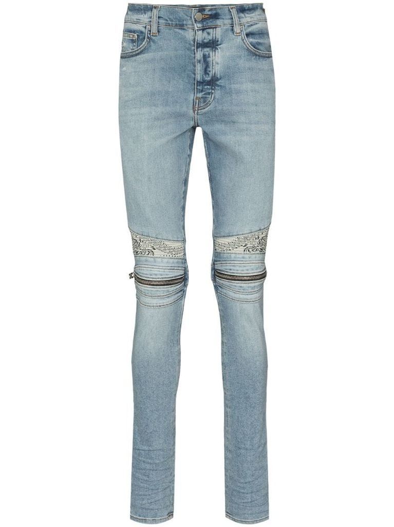 MX2 bandana-detail skinny jeans