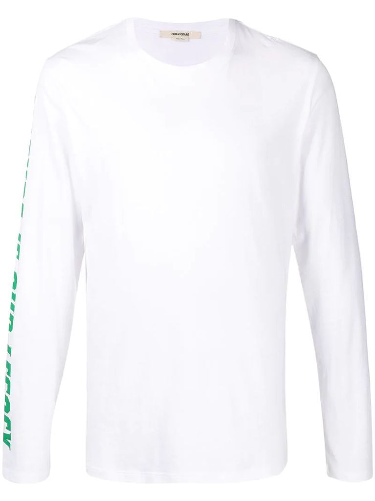 Hector cotton long-sleeved top
