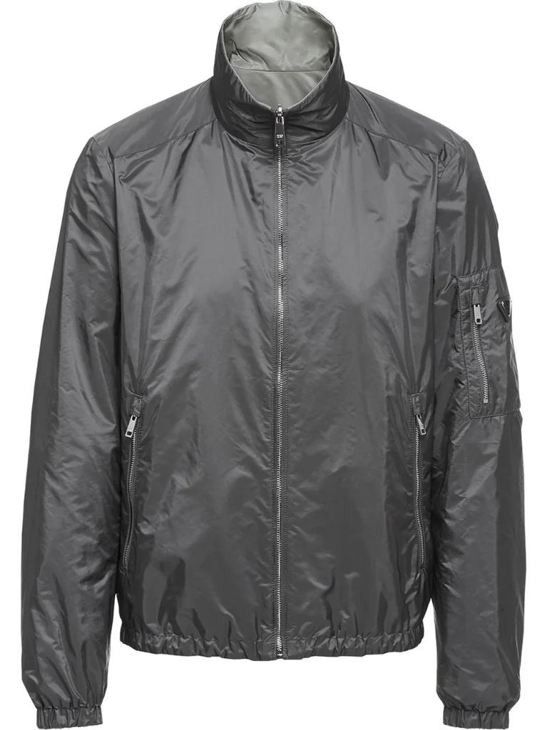 Re-Nylon reversible zipped jacket