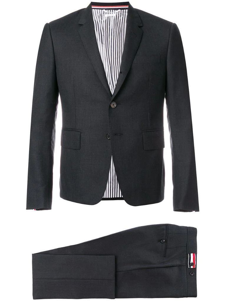 Super 120s Twill Suit With Tie