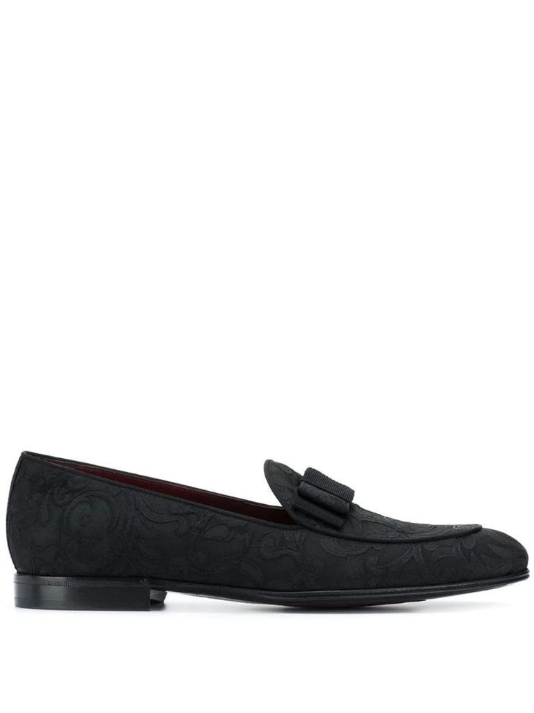 baroque jacquard loafers