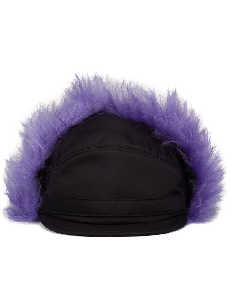 fluffy baseball cap