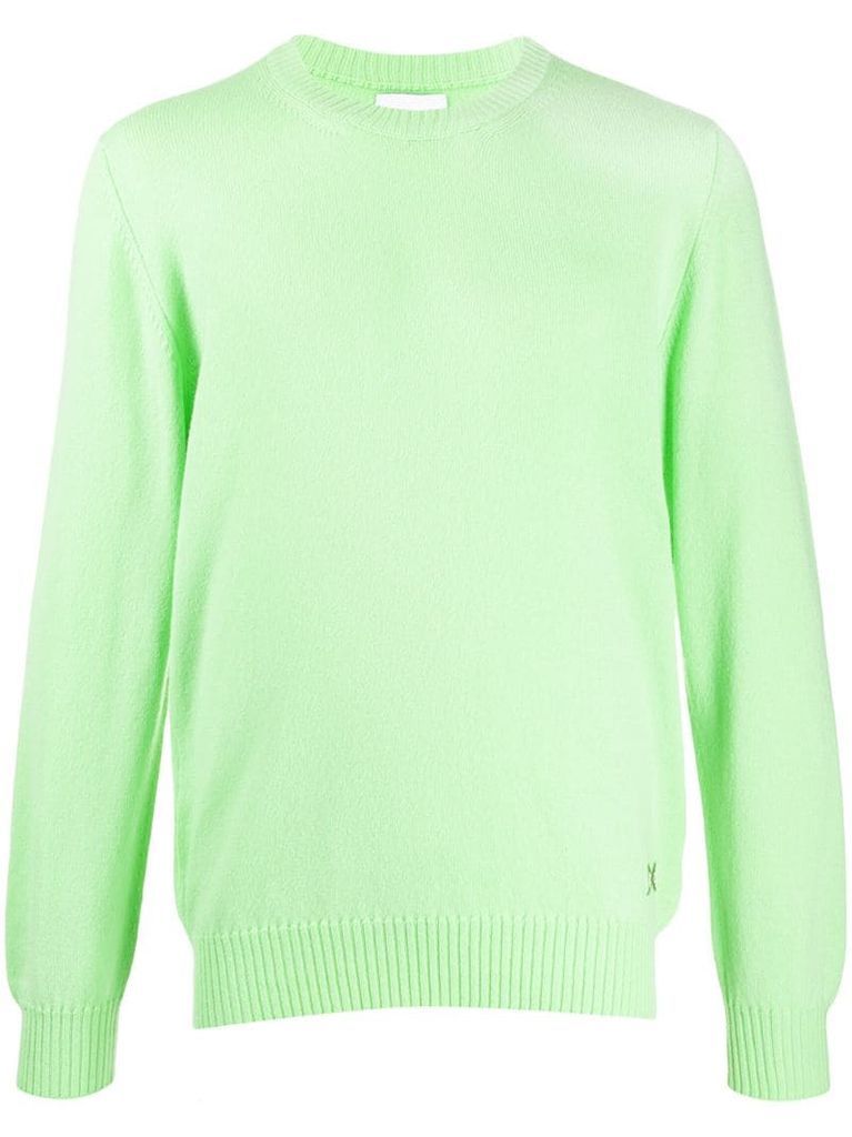 Round neck cashmere pullover