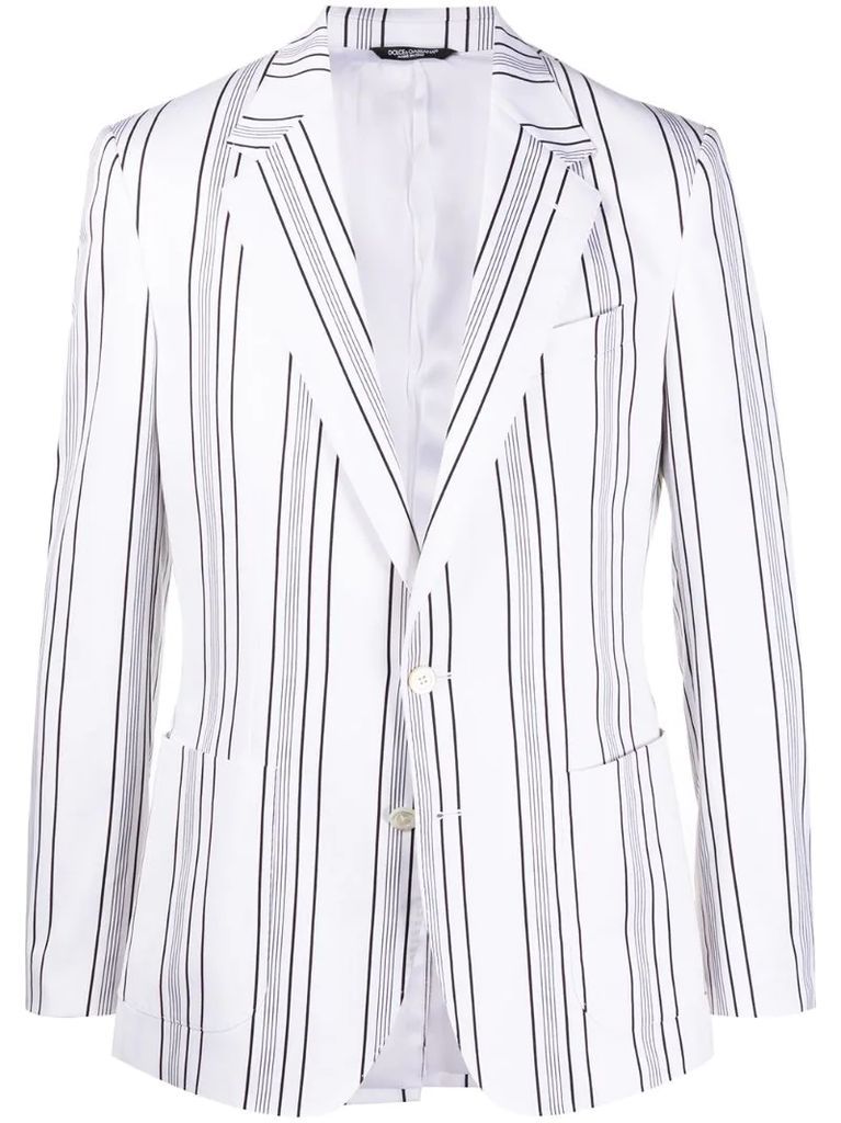striped pattern blazer