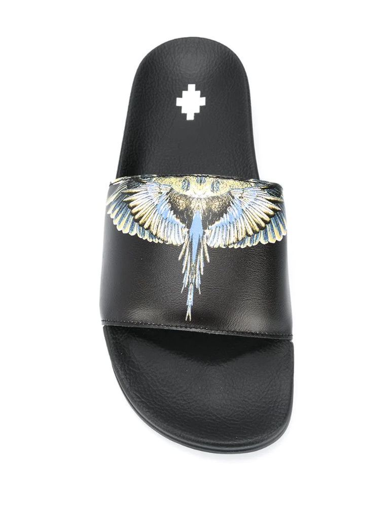 wing print sandals