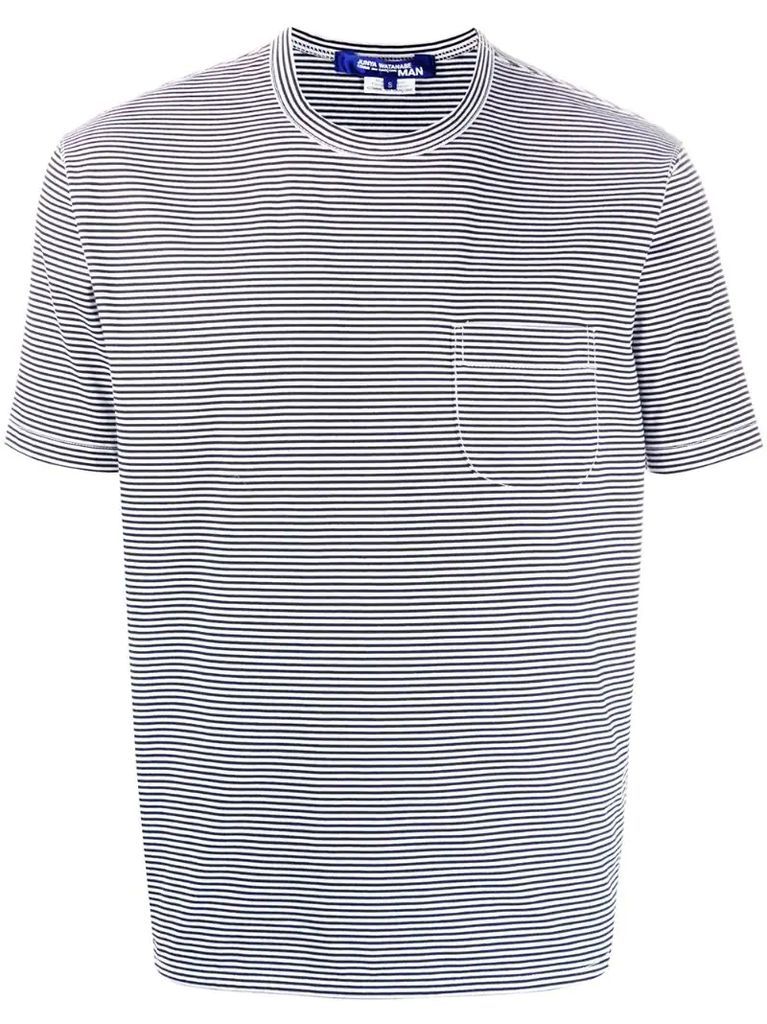 striped basic T-shirt