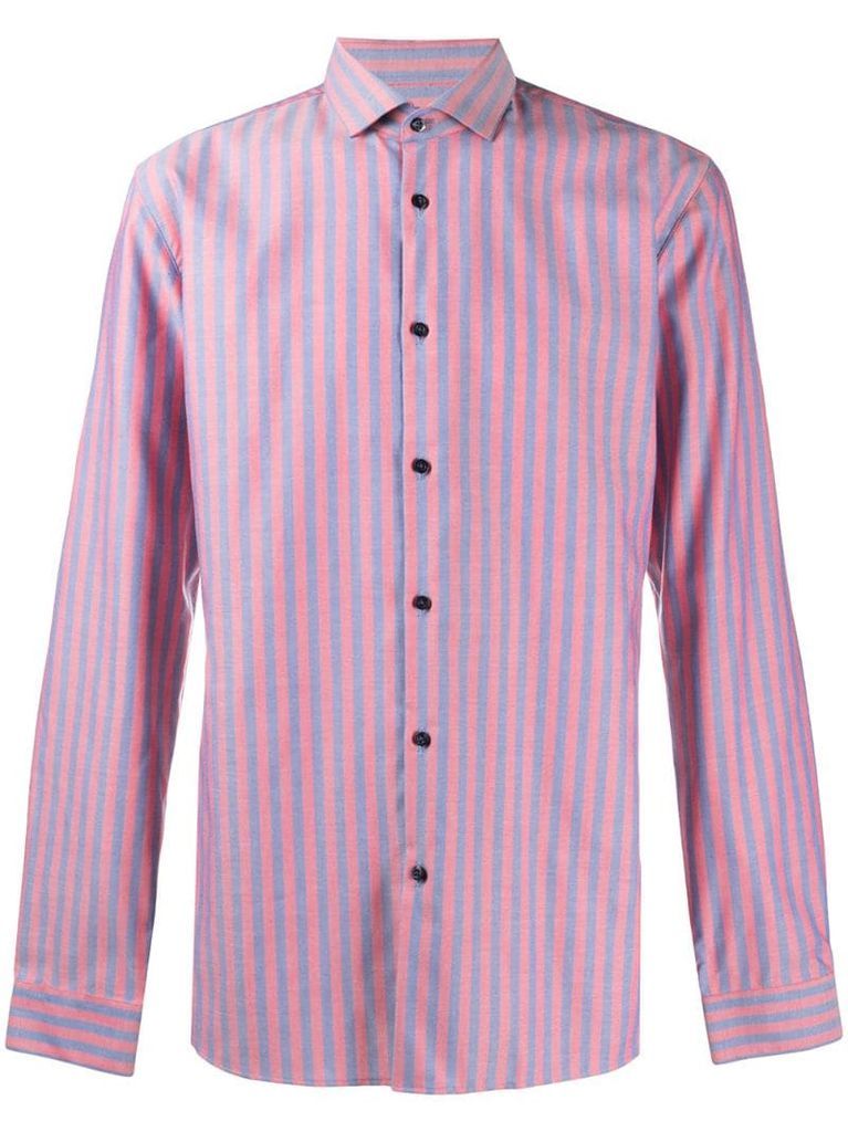 stripe-patterned shirt
