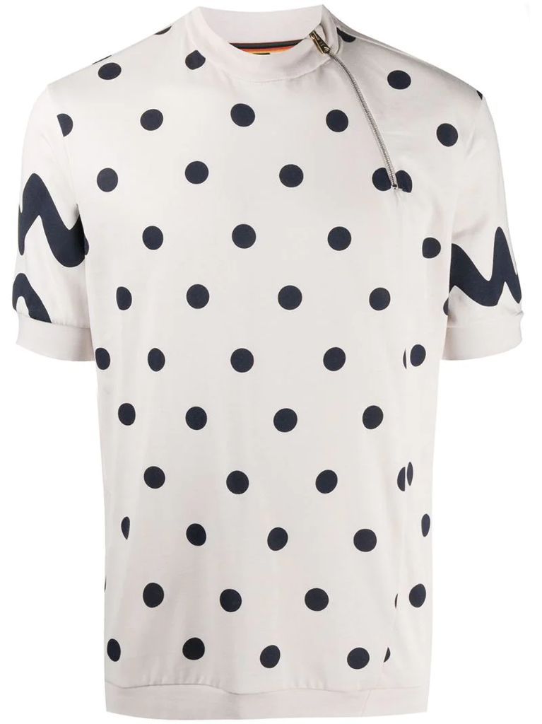 polka-dot organic cotton T-shirt