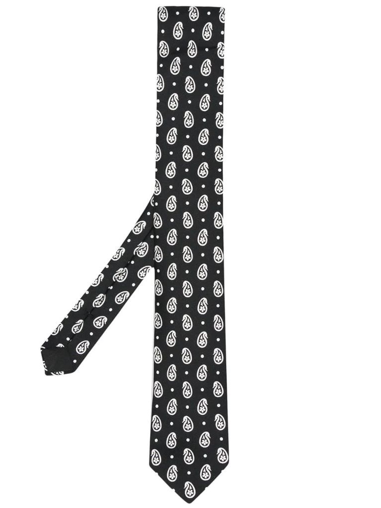 paisley-print tie
