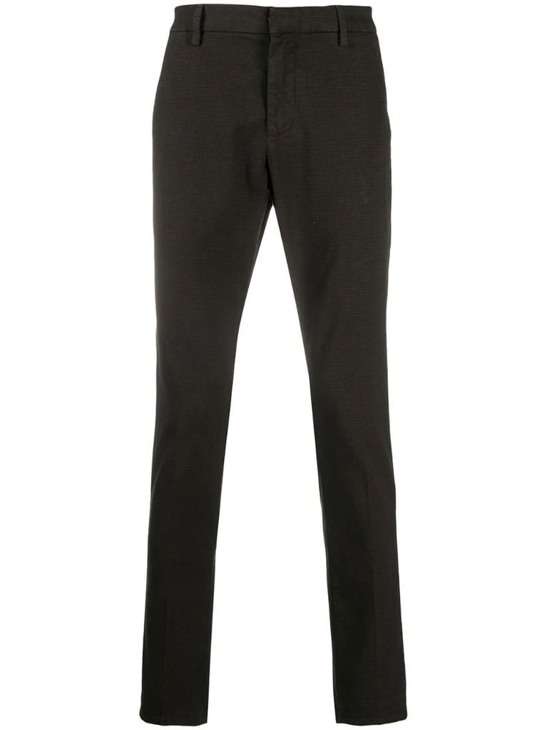 textured skinny trousers