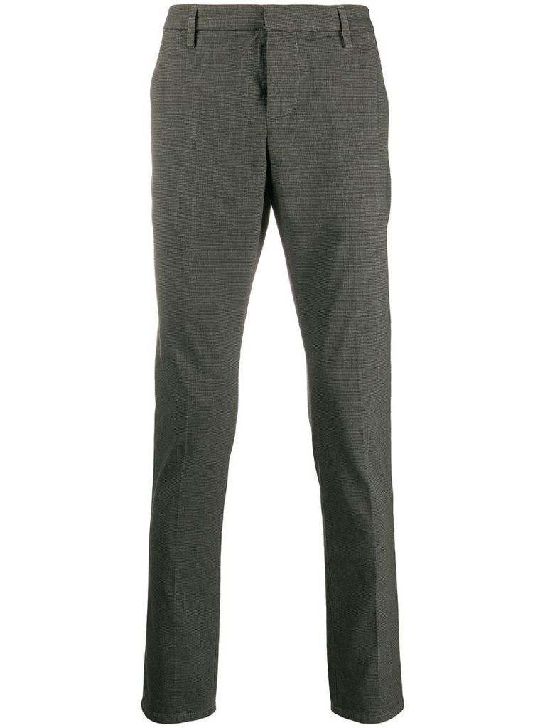 low-rise skinny chino trousers