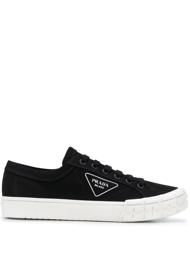 low-top canvas sneakers