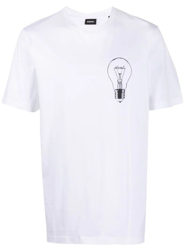 lightbulb logo print T-shirt