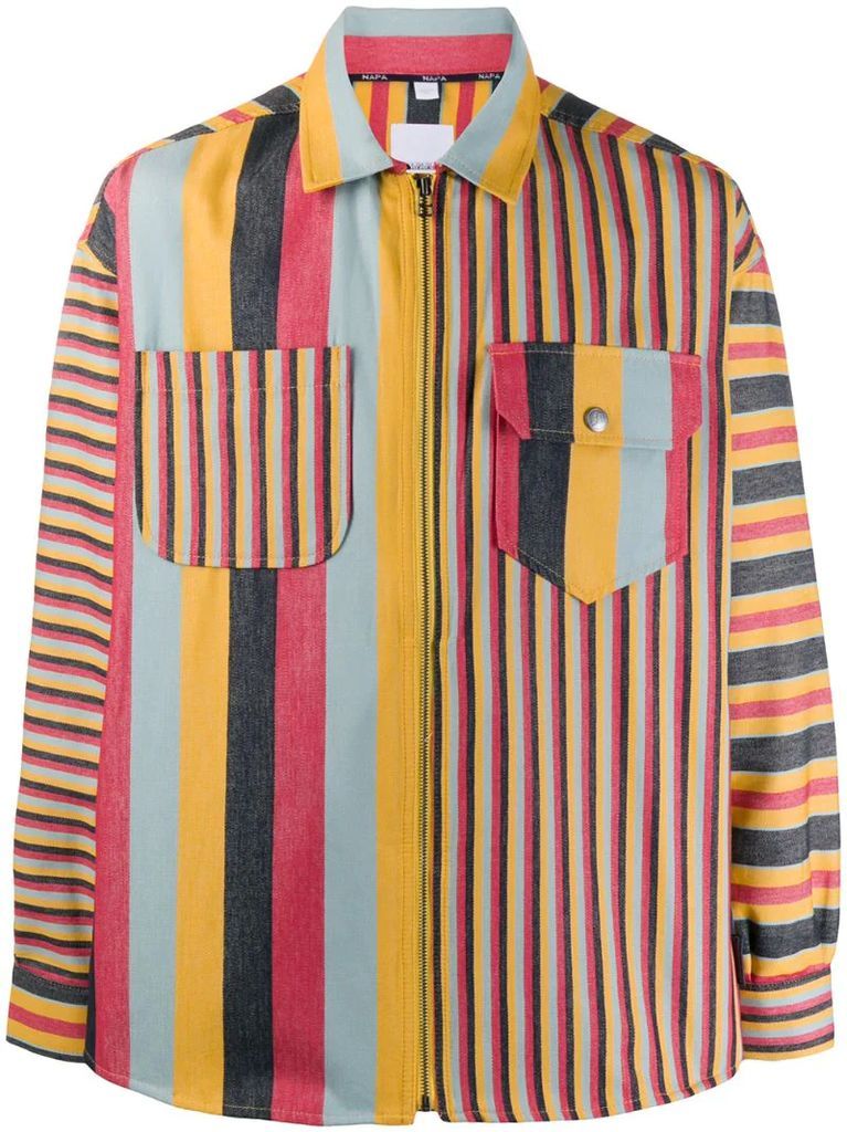 stripe print shirt