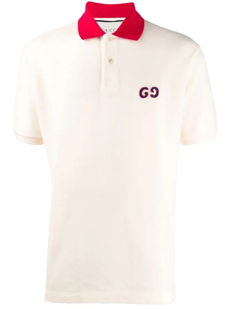 GG embroidery polo shirt