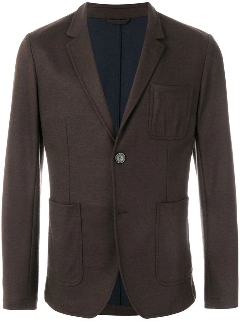 Unlined Soft Two Buttons Jacket