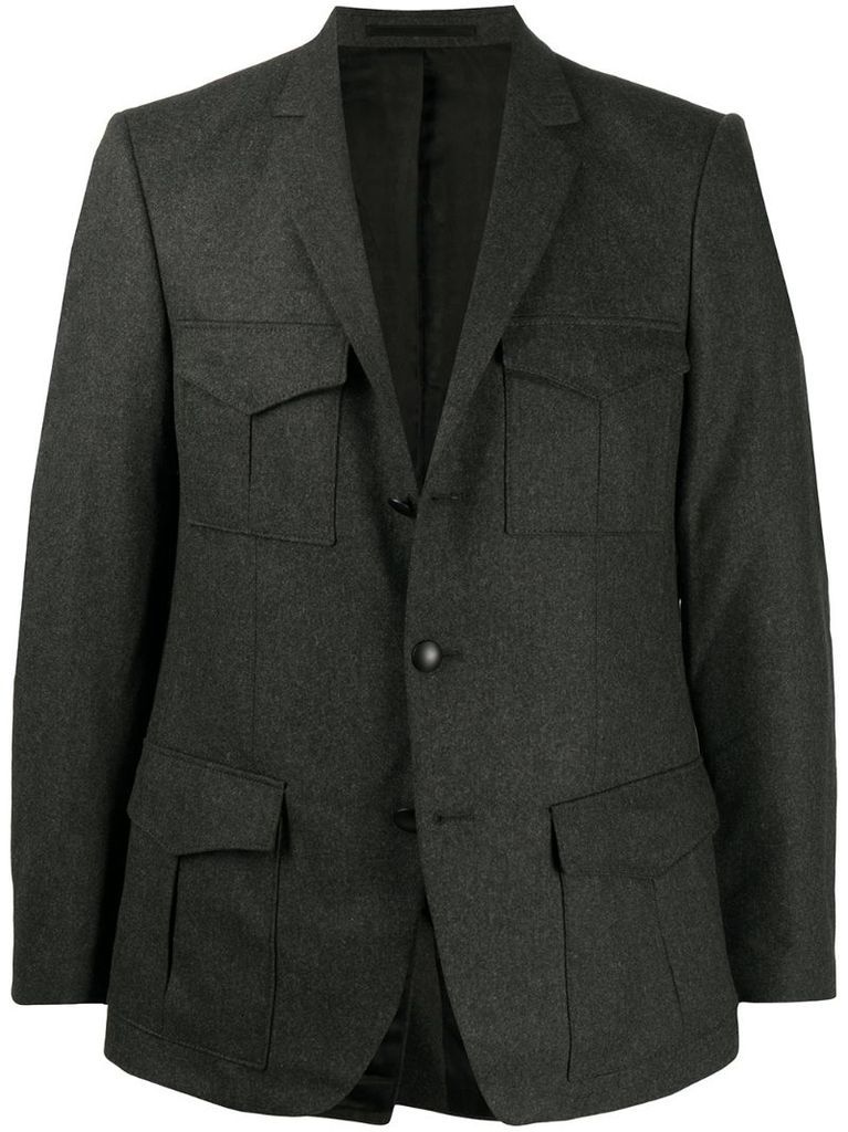 wool suit jacket with pockets