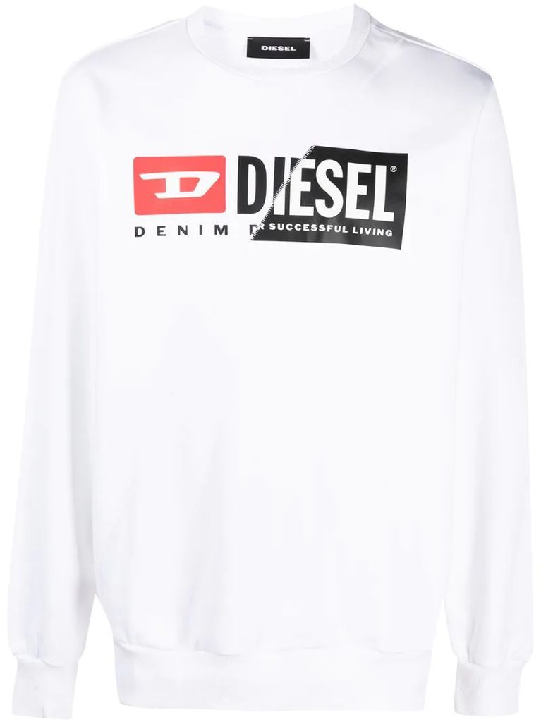 logo-print cotton sweatshirt