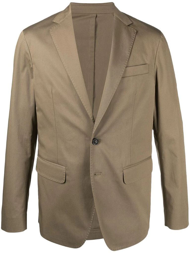 button-front blazer