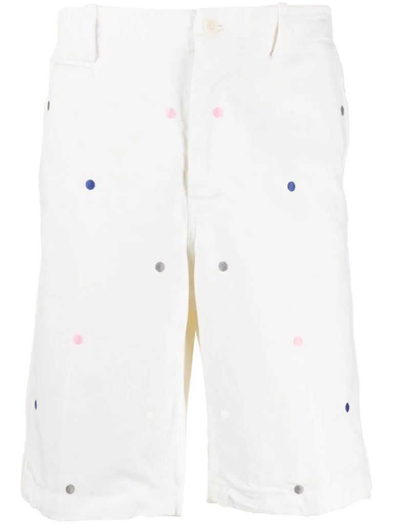 polka-dot print bermuda shorts