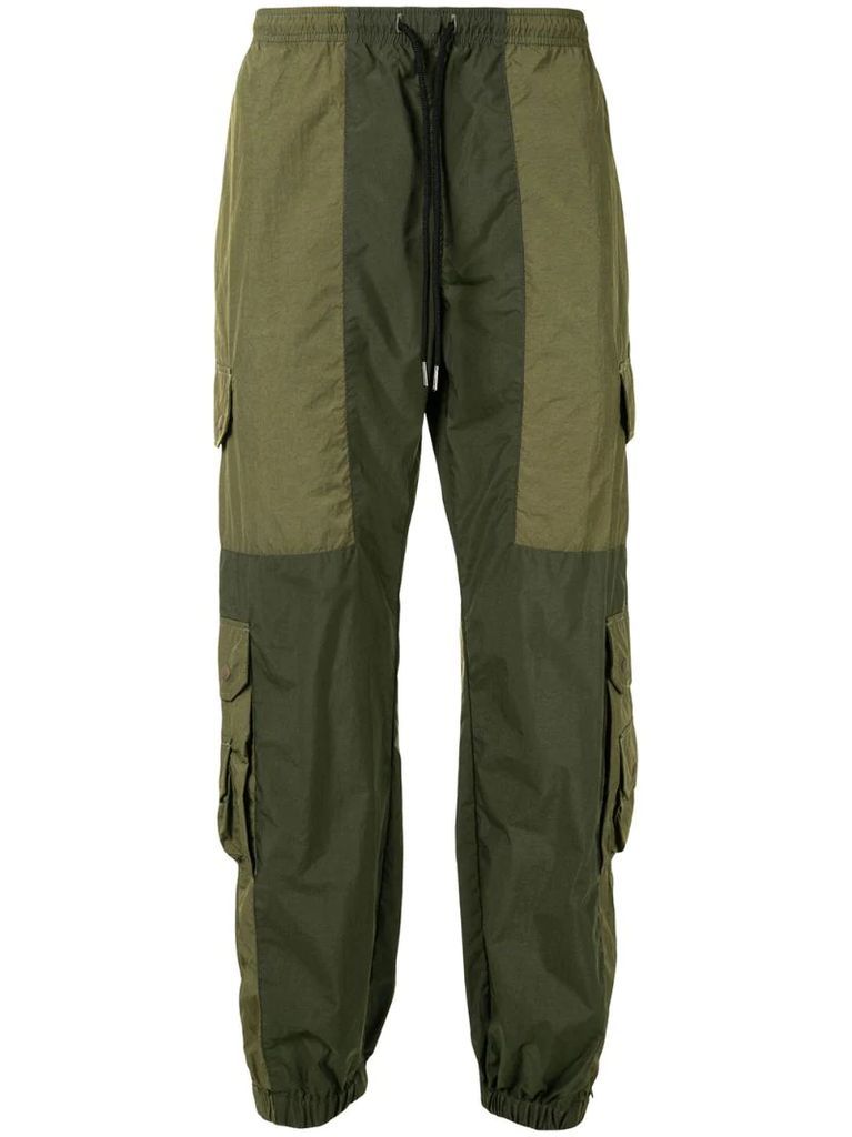 two-tone cargo trousers