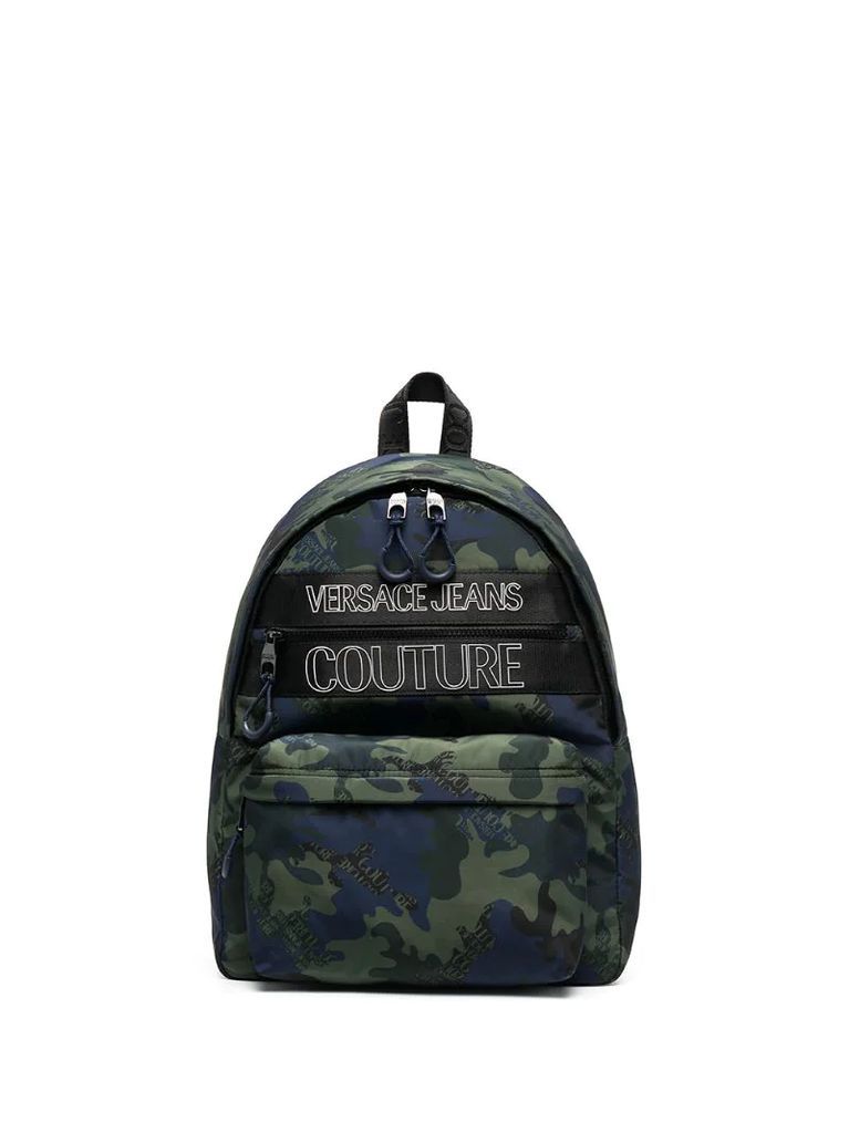 logo camouflage-print backpack