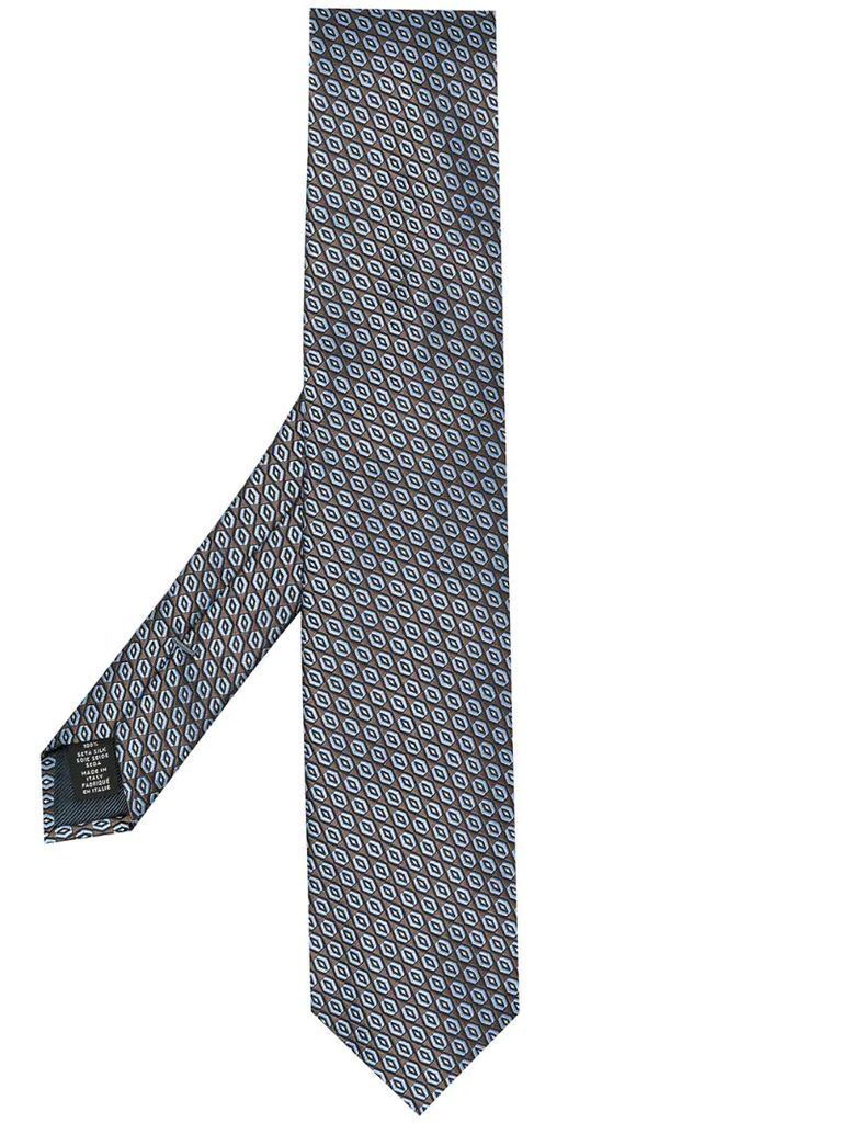 geometric pattern necktie