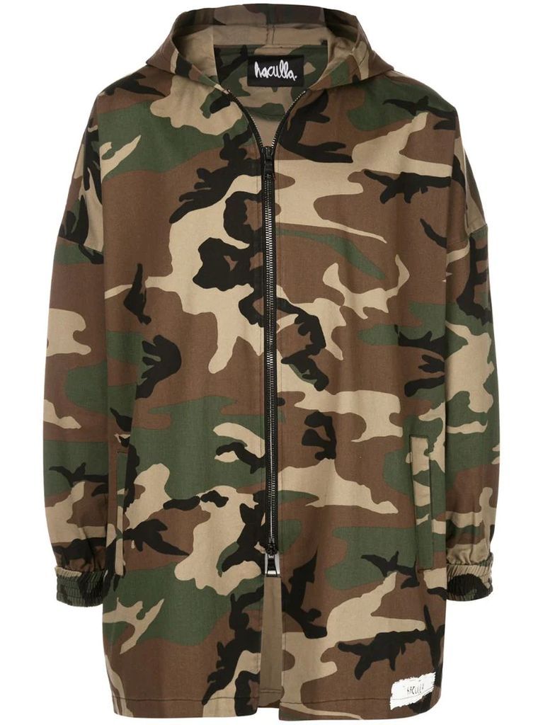 camouflage hooded jacket
