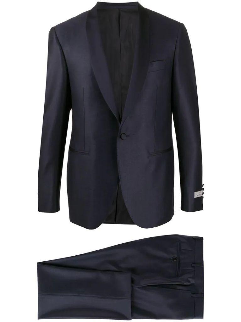 shawl-collar two-piece suit