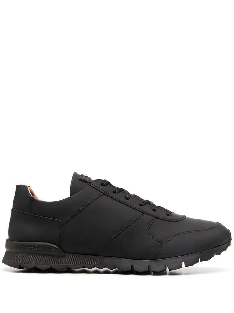 panelled low-top sneakers