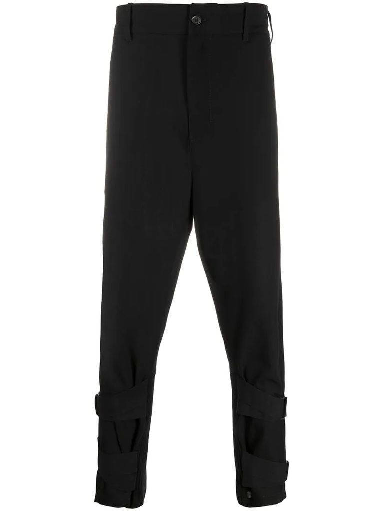 strap ankle trousers