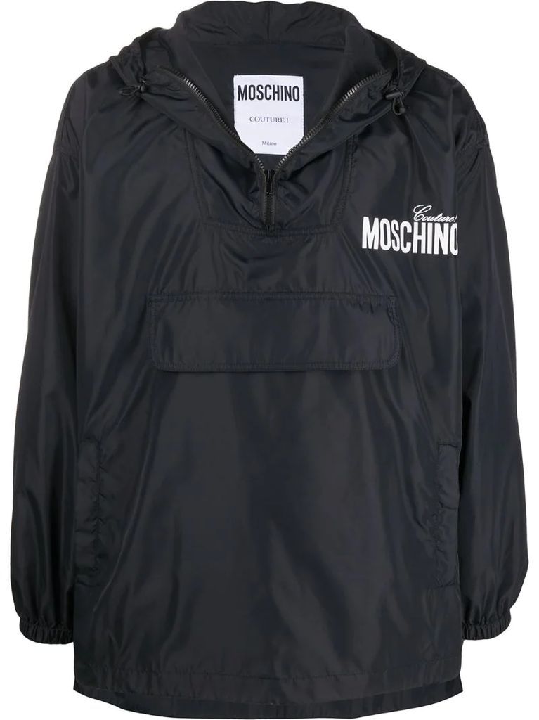 logo print lightweight jacket