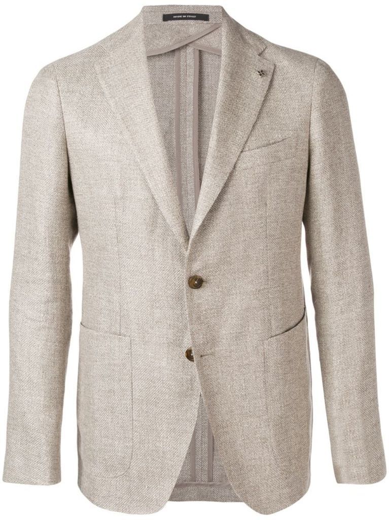 buttoned blazer jacket