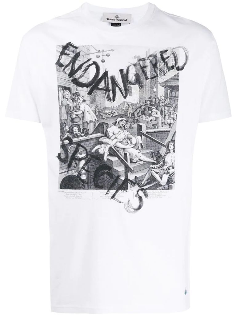 Endangered Species print T-shirt