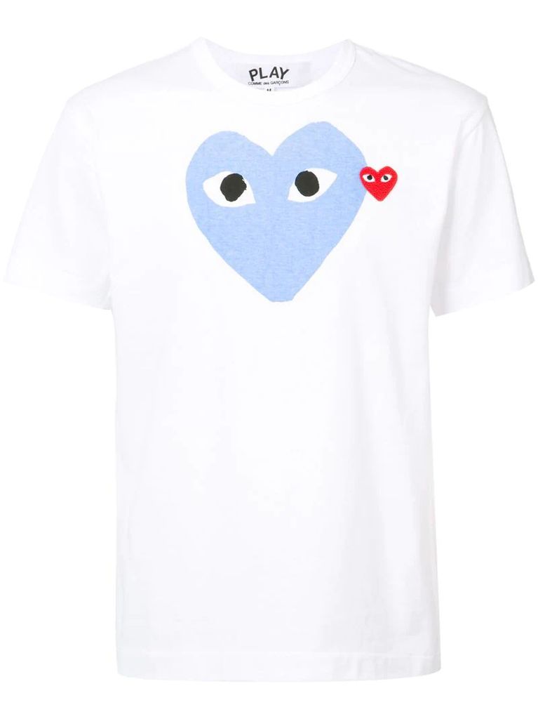 heart print T-shirt
