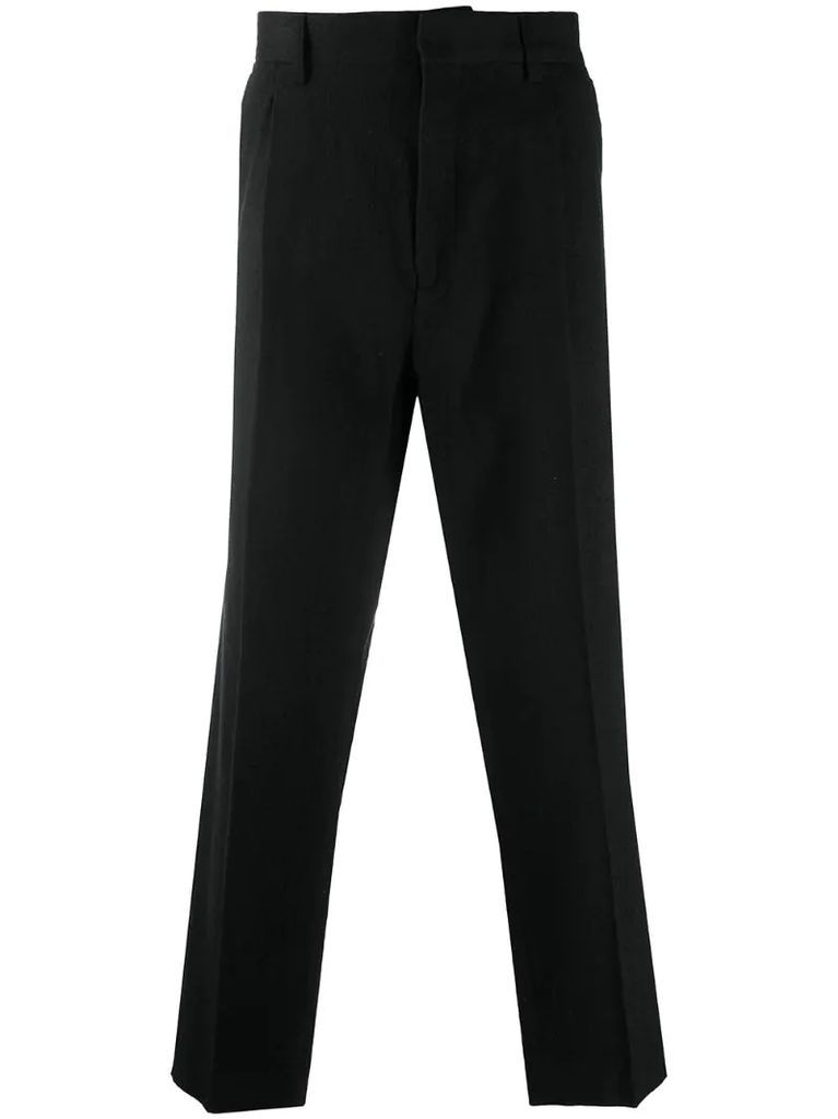 front-pleat tailored trousers
