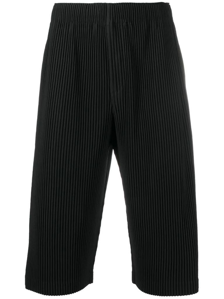 ribbed cropped trousers